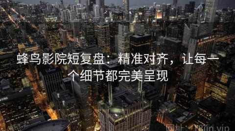 蜂鸟影院短复盘：精准对齐，让每一个细节都完美呈现